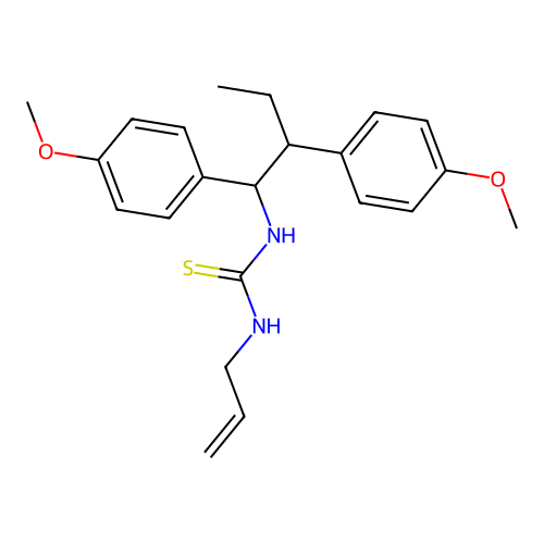 1-[1,2-Bis(4-methoxyphenyl)butyl]-3-prop-2-enylthiourea structure