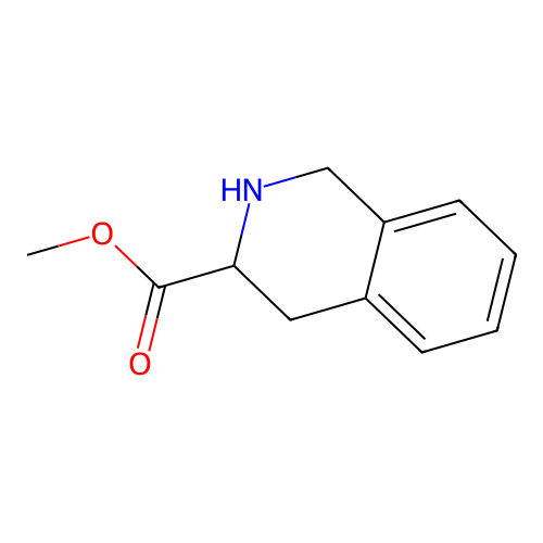 Methyl 1,2,3,4-tetrahydroisoquinoline-3-carboxylate structure