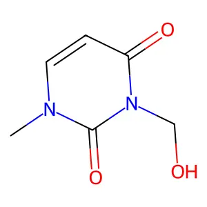 2,4(1H,3H)-Pyrimidinedione, 3-(hydroxymethyl)-1-methyl- structure