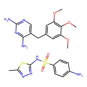 Trimethoprim sulfamethizole structure