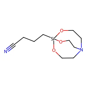 2,8,9-Trioxa-5-aza-1-silabicyclo(3.3.3)undecane-1-butanenitrile structure