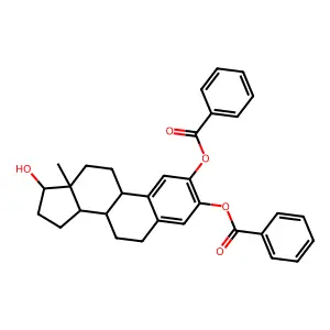 2-Hydroxyestradiol-2,3-dibenzoate structure