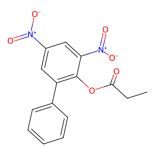 3,5-Dinitro[1,1'-biphenyl]-2-yl propanoate structure