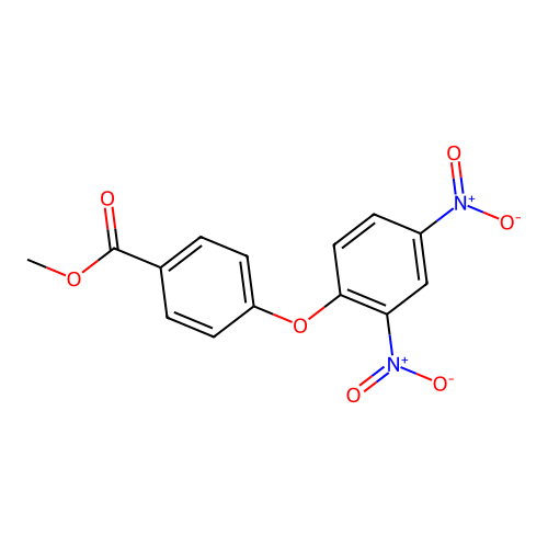 Methyl 4-(2,4-dinitrophenoxy)benzoate structure