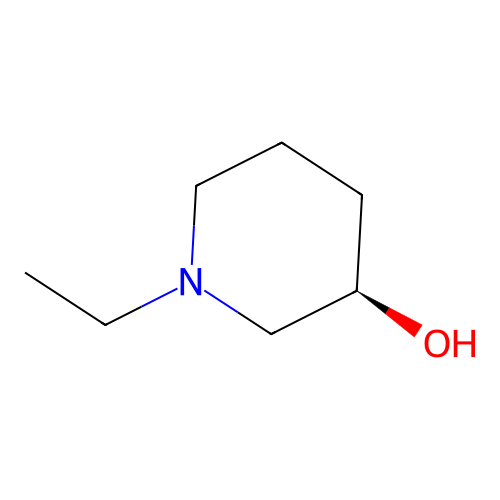 1-Ethyl-3-piperidinol, (R)- structure