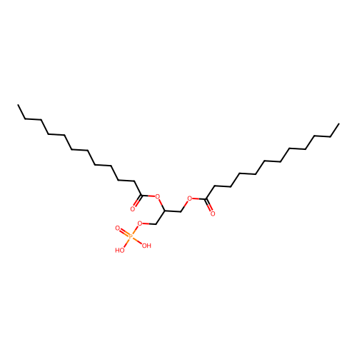 Dilauroylphosphatidic acid structure