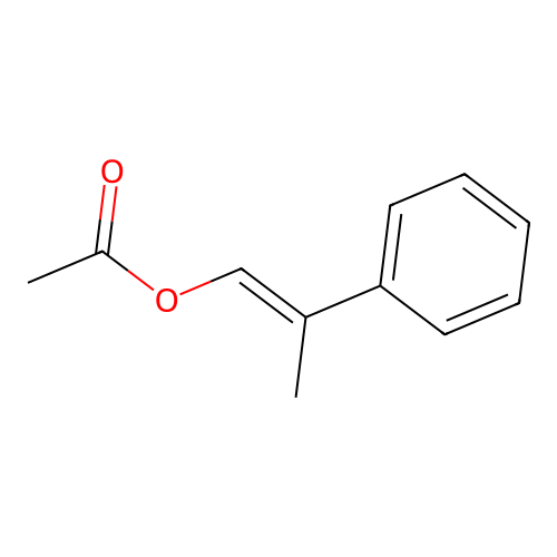 1-Propen-1-ol, 2-phenyl-, 1-acetate, (1E)- structure