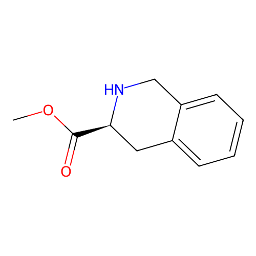 methyl (3S)-1,2,3,4-tetrahydroisoquinoline-3-carboxylate structure