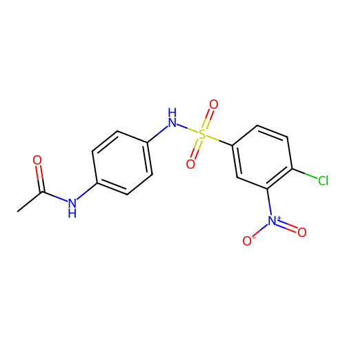 N-(4-(((4-Chloro-3-nitrophenyl)sulphonyl)amino)phenyl)acetamide structure