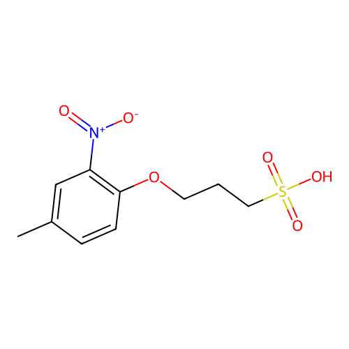 3-(4-Methyl-2-nitrophenoxy)propanesulphonic acid structure