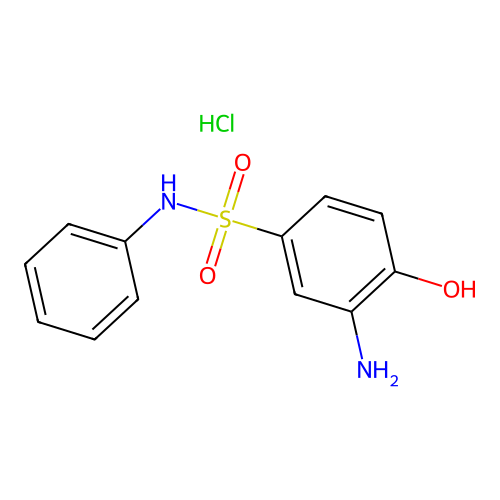 3-Amino-4-hydroxy-N-phenylbenzenesulphonamide monohydrochloride structure