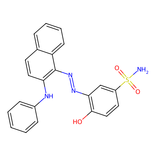3-((2-Anilino-1-naphthyl)azo)-4-hydroxybenzenesulphonamide structure