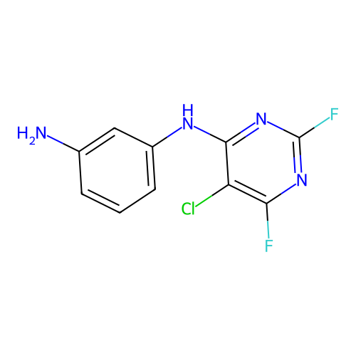 N-(5-Chloro-2,6-difluoro-4-pyrimidinyl)benzene-1,3-diamine structure