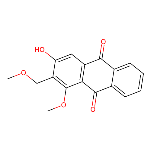 3-Hydroxy-1-methoxy-2-(methoxymethyl)anthracene-9,10-dione structure