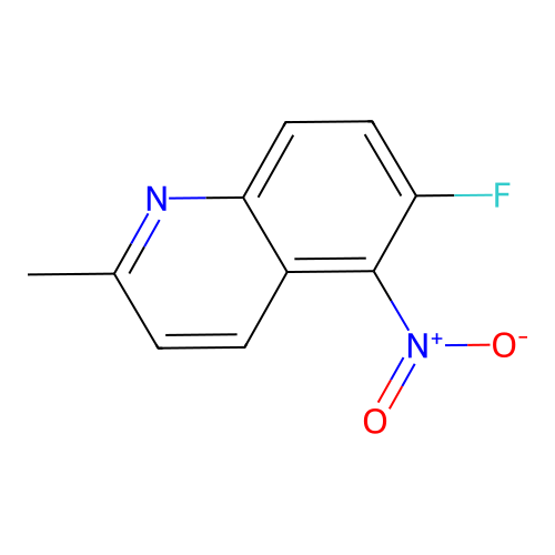 6-Fluoro-2-methyl-5-nitroquinoline structure