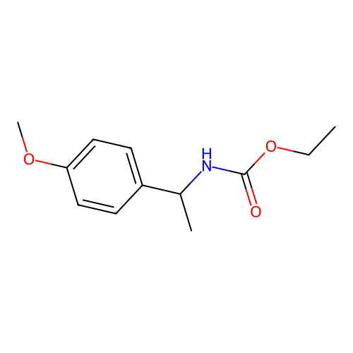 Ethyl [1-(4-methoxyphenyl)ethyl]carbamate structure