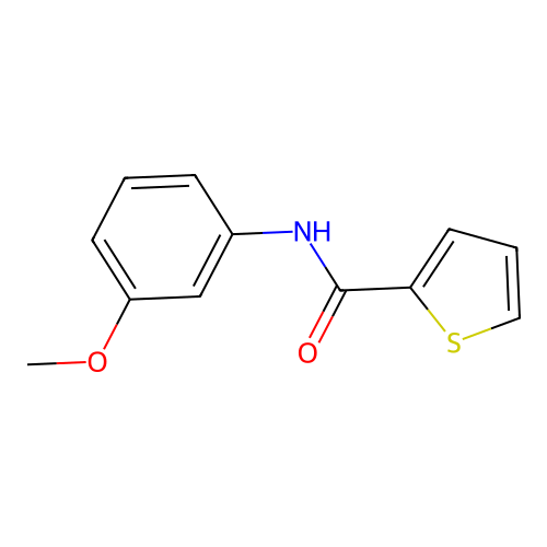 N-(3-methoxyphenyl)thiophene-2-carboxamide structure