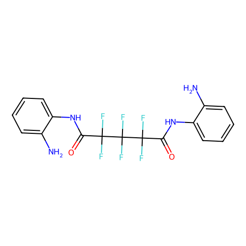N,N'-bis(2-aminophenyl)-2,2,3,3,4,4-hexafluoropentanediamide structure