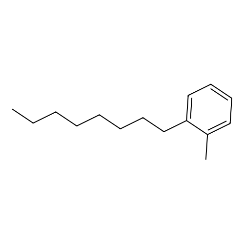 Benzene, 1-methyl-2-octyl structure