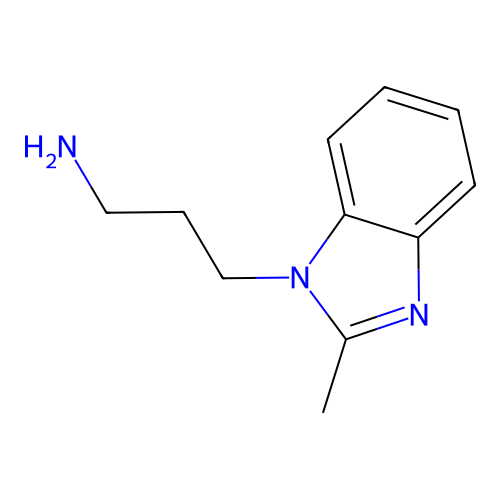 3-(2-methyl-1H-1,3-benzodiazol-1-yl)propan-1-amine structure