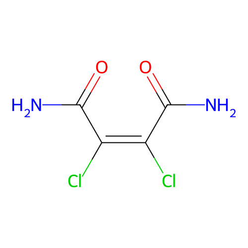 (Z)-2,3-dichlorobut-2-enediamide structure