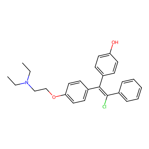 4-Hydroxy-clomiphene structure