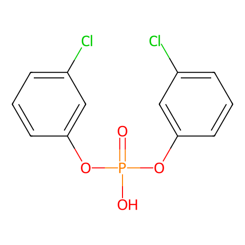 双(3-氯苯基)磷酸氢酯 structure