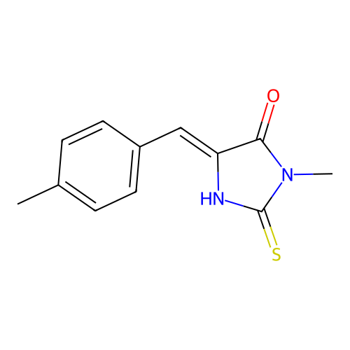 4-Imidazolidinone, 3-methyl-5-((4-methylphenyl)methylene)-2-thioxo- structure