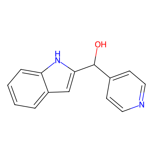 1H-indol-2-yl(4-pyridinyl)methanol structure