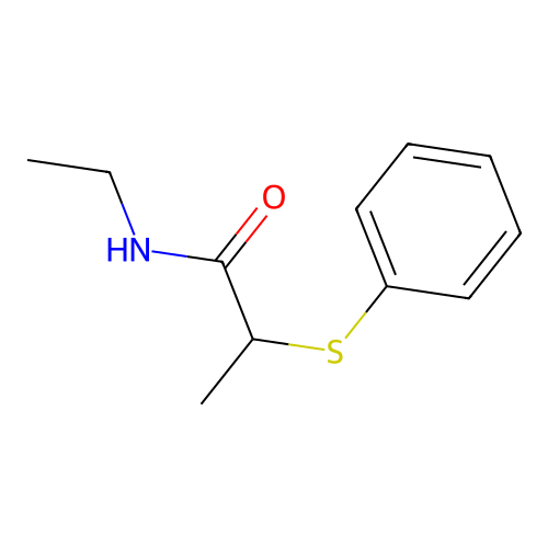 N-ethyl-2-(phenylthio)propanamide structure