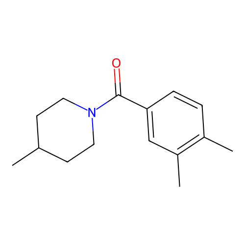 1-(3,4-Dimethylbenzoyl)-4-methylpiperidine structure