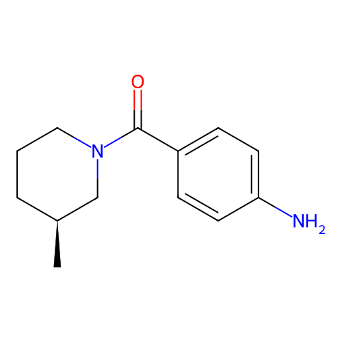 (4-aminophenyl)-[(3S)-3-methylpiperidin-1-yl]methanone structure