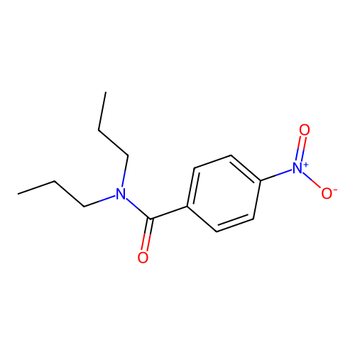 4-nitro-N,N-dipropylbenzamide structure