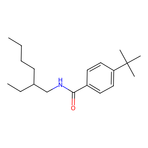 4-tert-butyl-N-(2-ethylhexyl)benzamide structure