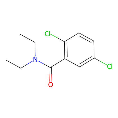 2,5-dichloro-N,N-diethylbenzamide structure