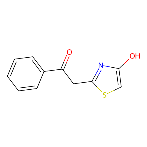 2-(4-Hydroxy-1,3-thiazol-2-yl)-1-phenylethanone structure