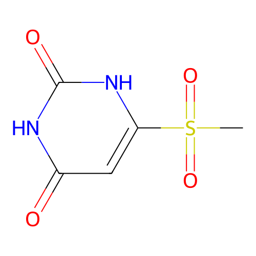 6-(Methylsulfonyl)uracil structure