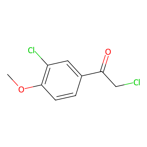 2-Chloro-1-(3-chloro-4-methoxyphenyl)ethan-1-one structure