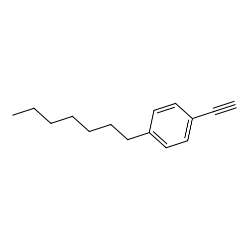 1-Ethynyl-4-heptylbenzene structure