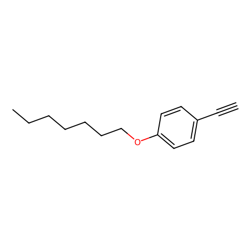 1-Eth-1-ynyl-4-(heptyloxy)benzene structure