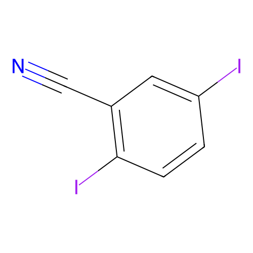 2,5-Diiodobenzonitrile structure