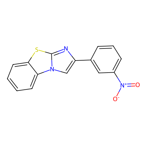 2-(3-Nitrophenyl)imidazo(2,1-B)(1,3)benzothiazole structure