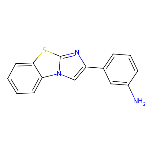 3-Imidazo[2,1-b][1,3]benzothiazol-2-ylaniline structure