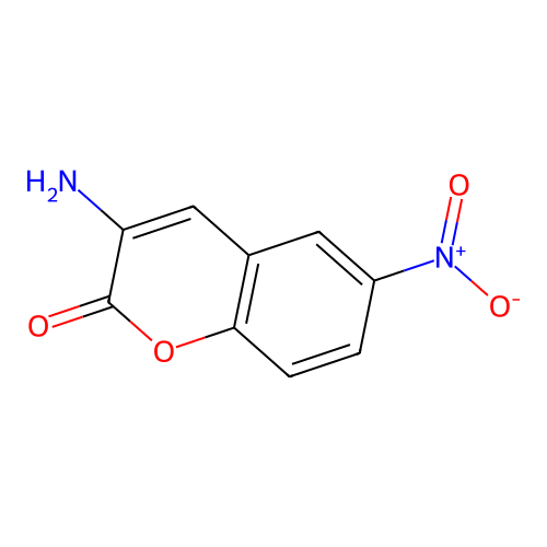 3-Amino-6-(hydroxy(oxido)amino)-2H-chromen-2-one structure