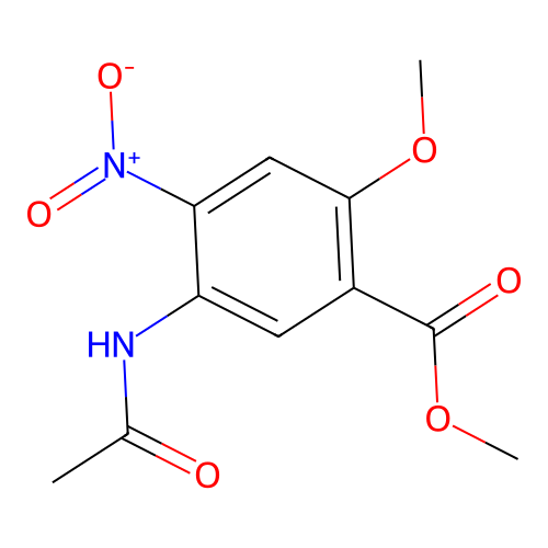 Methyl 5-(acetylamino)-2-methoxy-4-nitrobenzoate structure