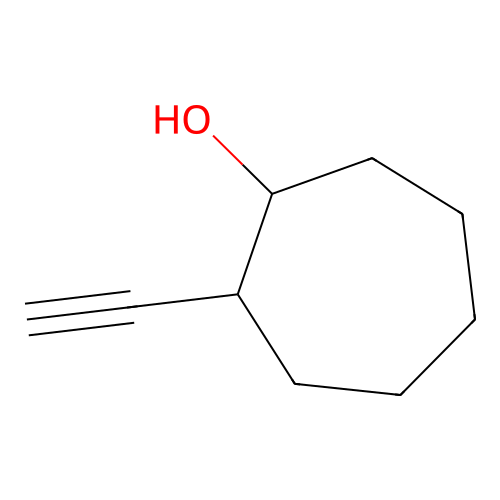2-Ethynylcycloheptan-1-ol structure