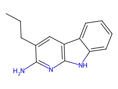 2-Amino-3-propyl-9H-pyrido(2,3-b)indole structure