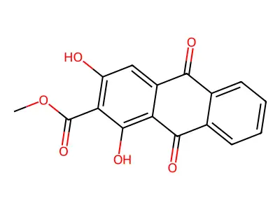 Munjistin methylester structure