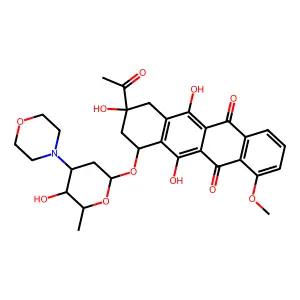 3'-(4-Morpholinyl)-3'-deaminodaunorubicin structure