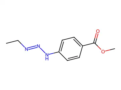 Benzoic acid, 4-(3-ethyl-1-triazenyl)-, methyl ester structure